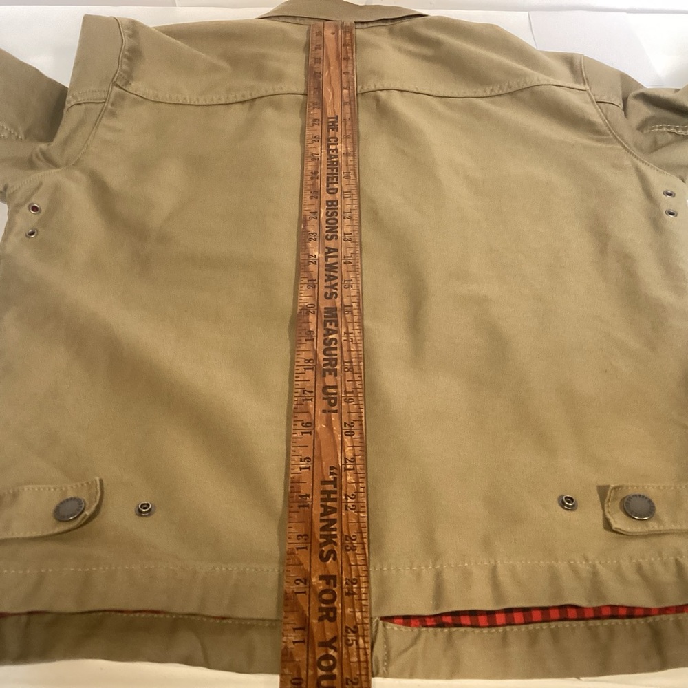 Men’s Levi Khaki Lightweight Full Zip Workwear Jacket mens size small - Picture 14 of 16